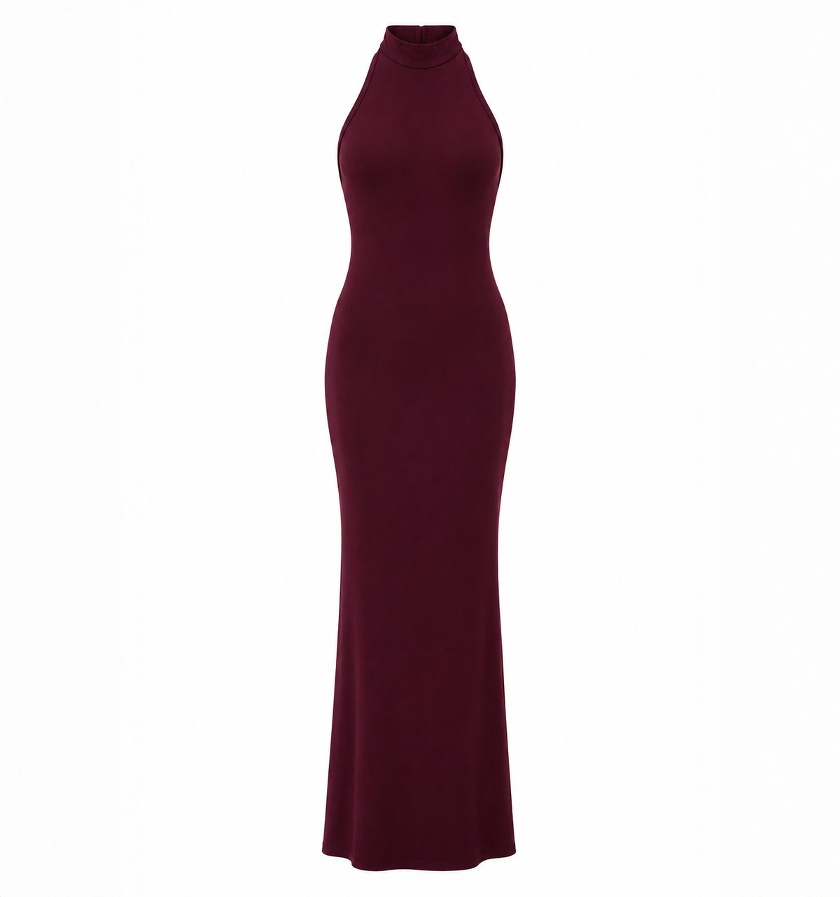 Halter Dress in Rayon (Black)